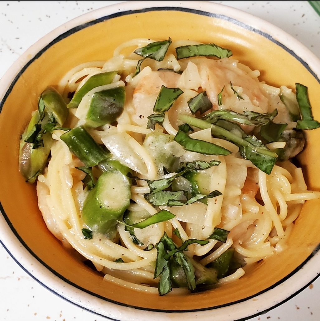 20 Minute Shrimp & Asparagus Pasta – Emerald Menus